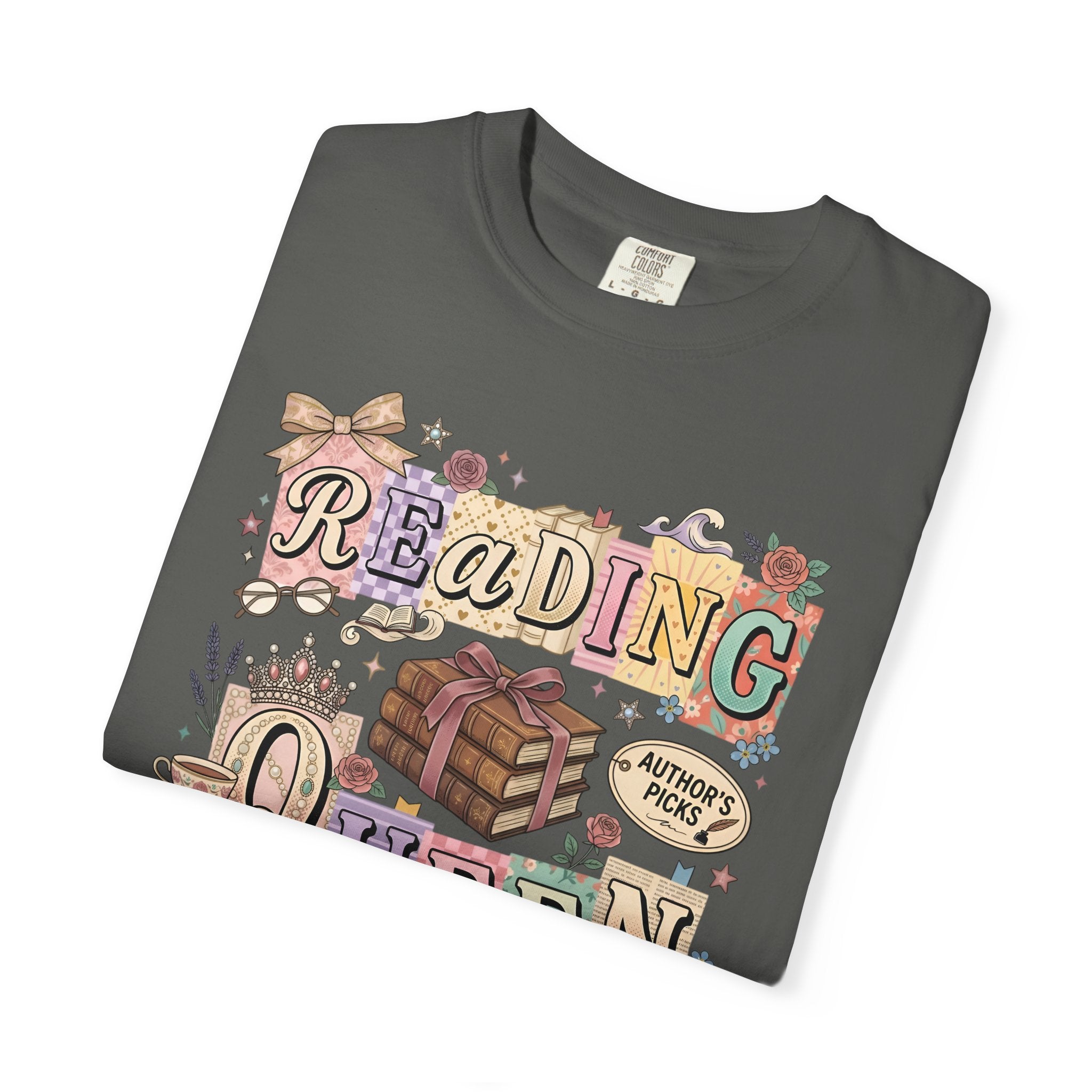 Reading Queen T-Shirt — Vintage Book Lover Tee