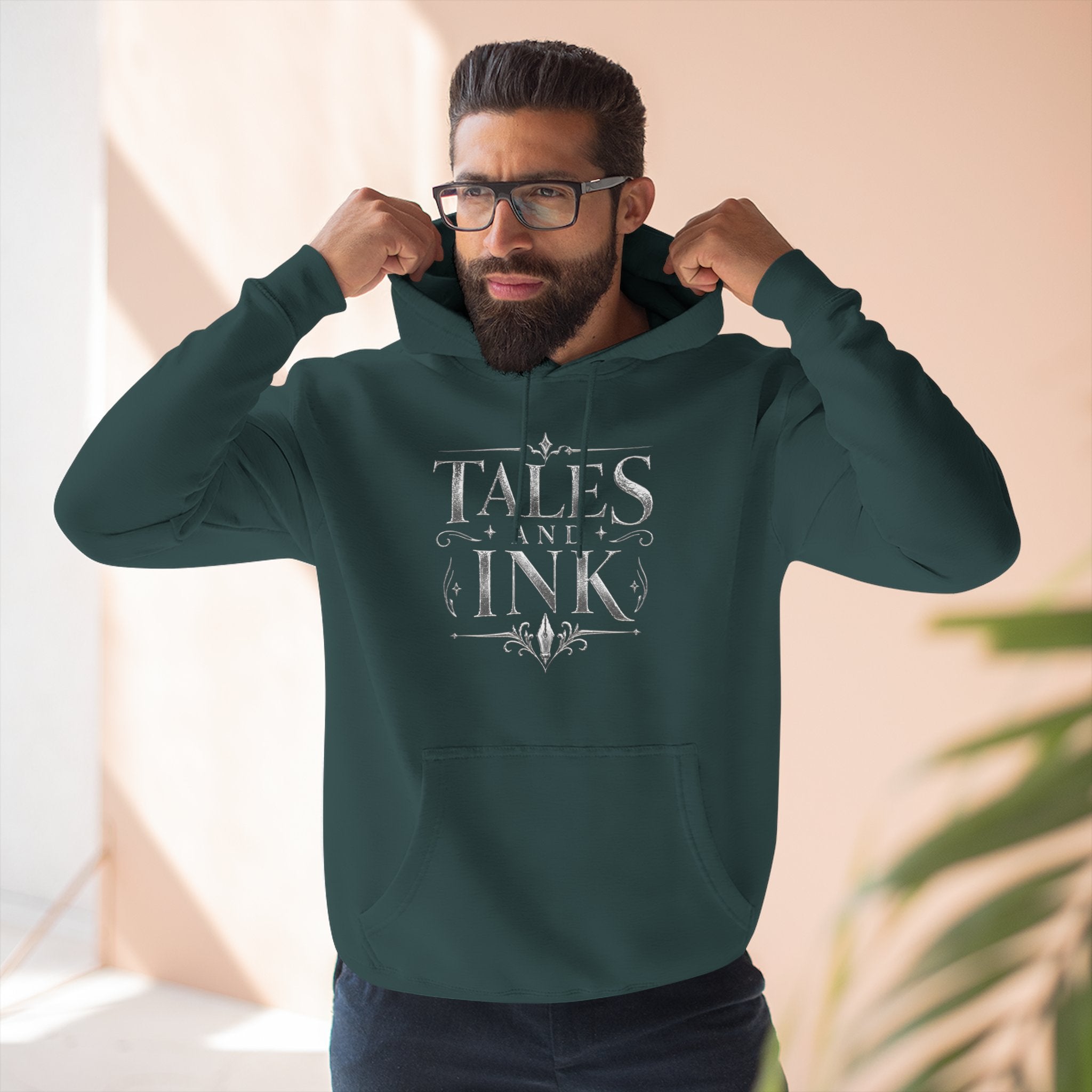 Tales & Ink Signature Hoodie — ‘For the Readers, Writers, Dreamers, Thinkers’ Cozy Fleece Pullover