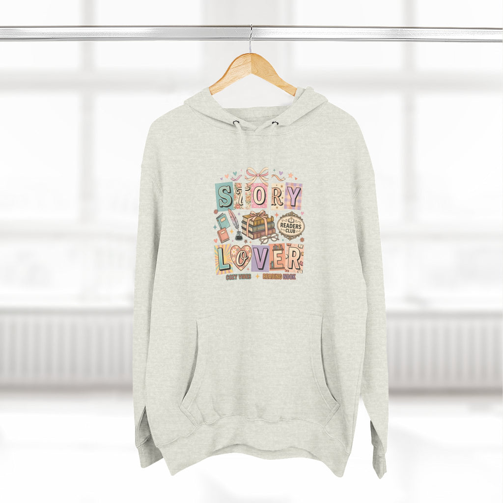 Story Lover Hoodie — Vintage Book Lover Graphic Pullover