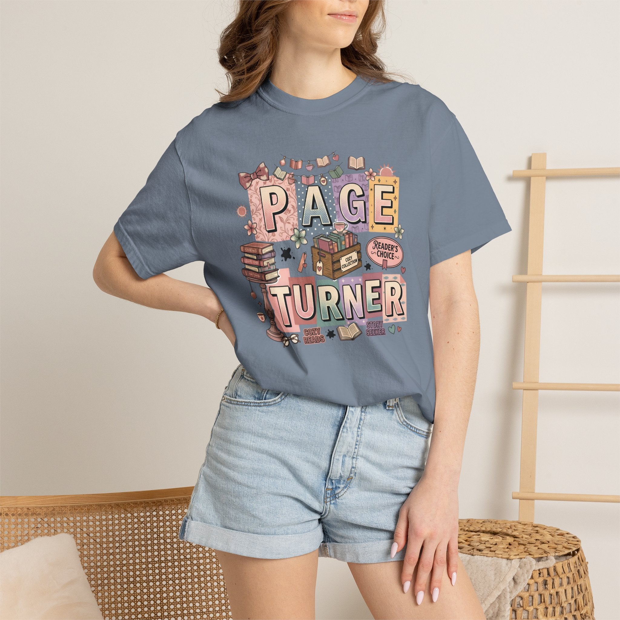 Page Turner T-Shirt — Cute Book Lover Graphic Tee