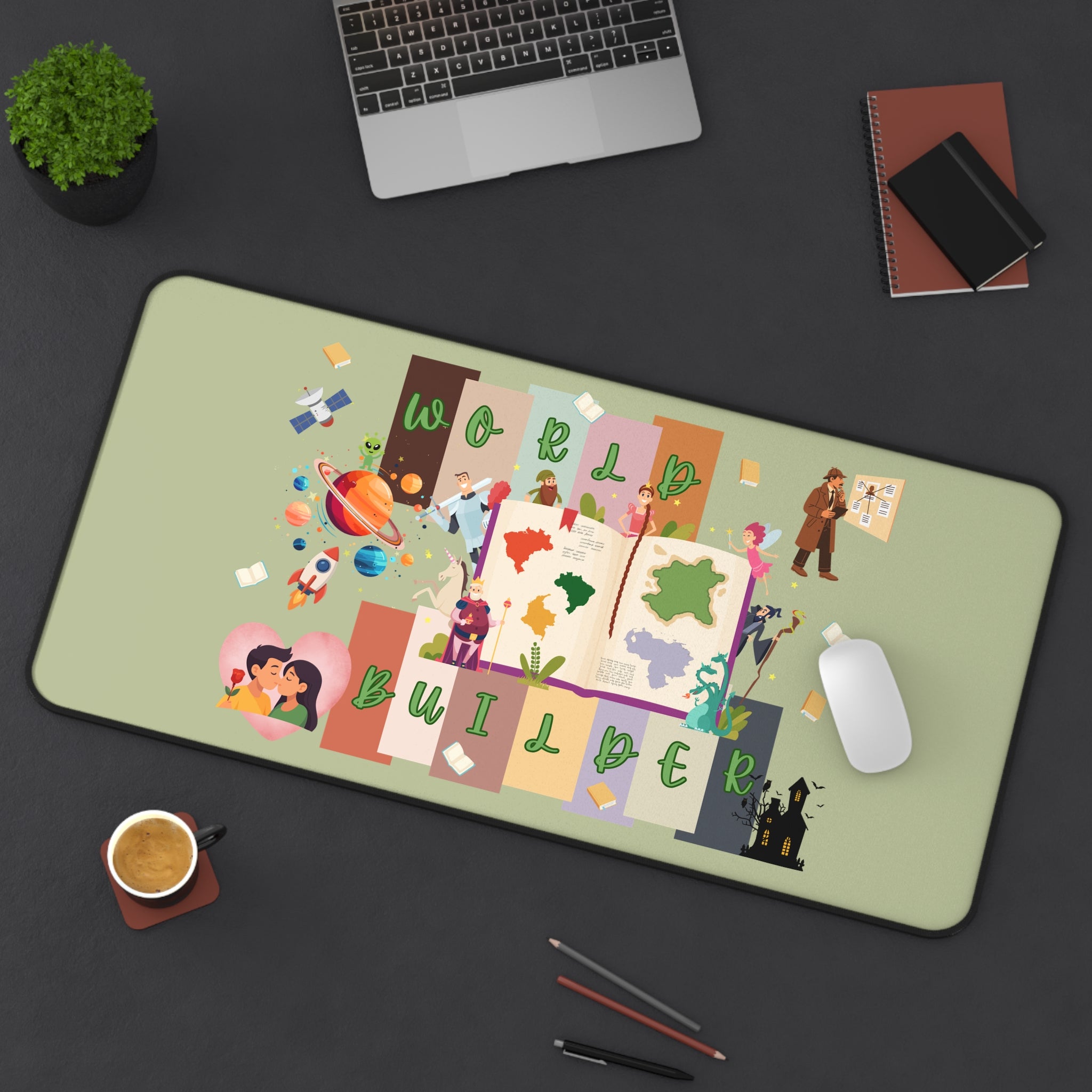 World Builder Desk Mat — RPG Mapmaking & Tabletop Gaming Mouse Pad