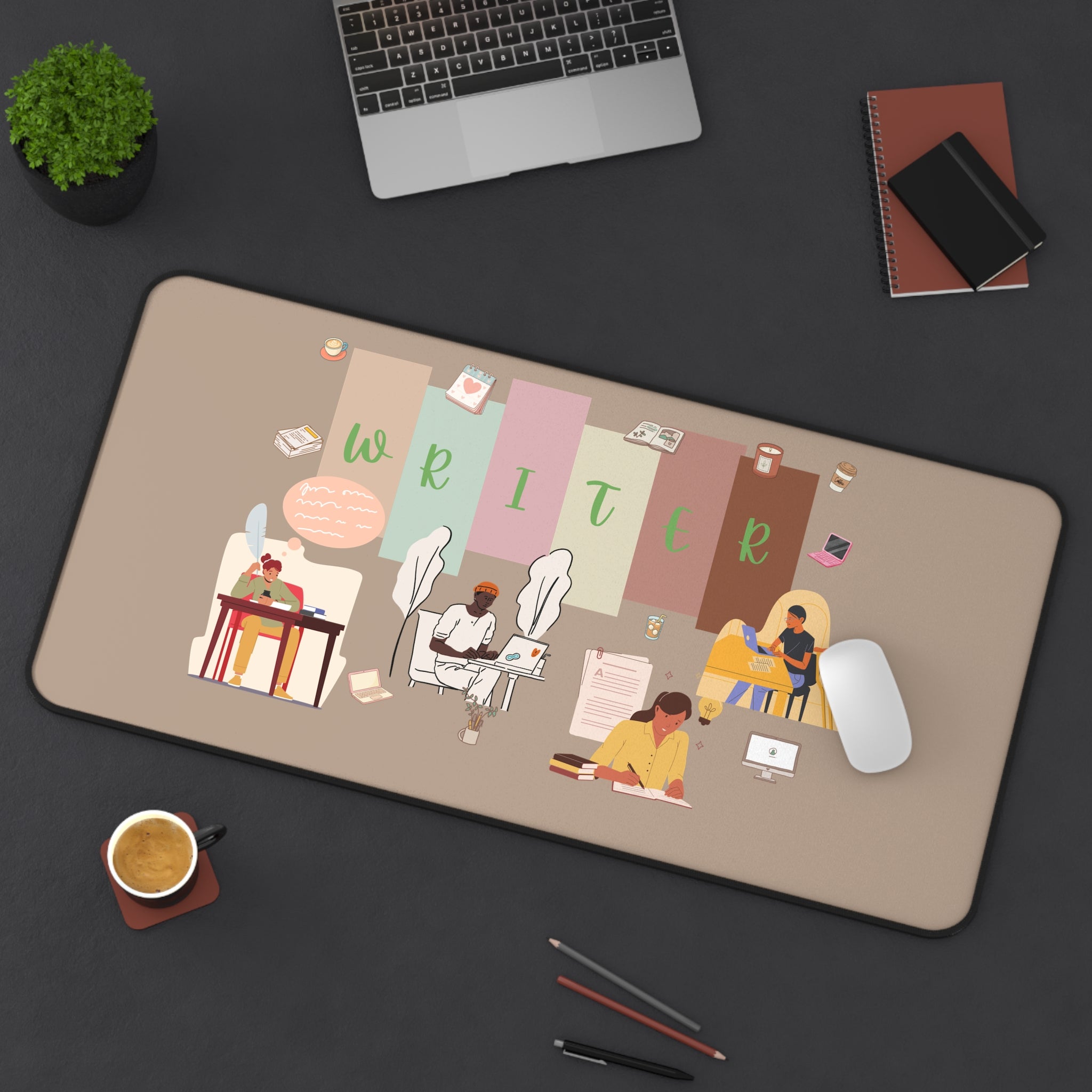 Writer Desk Mat — Inspirational Office Mouse Pad for Authors & Students