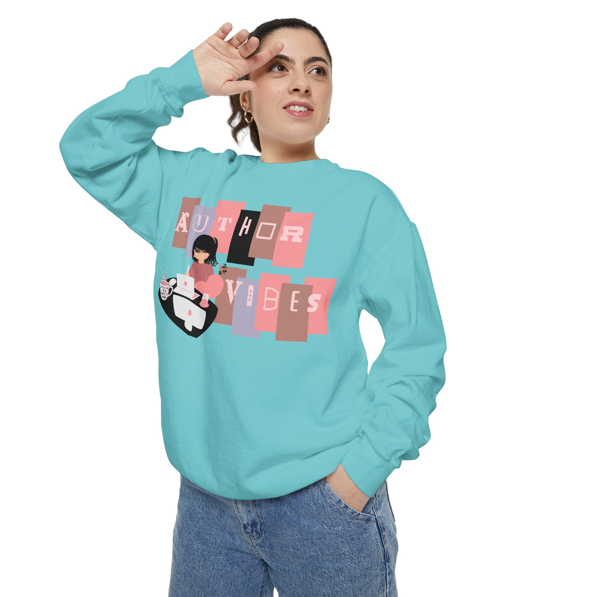 Author Vibes Sweatshirt — Cozy Writer Crewneck