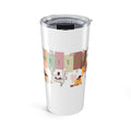 20oz Coffee Tumbler — Cute Study & Work Desk Illustration