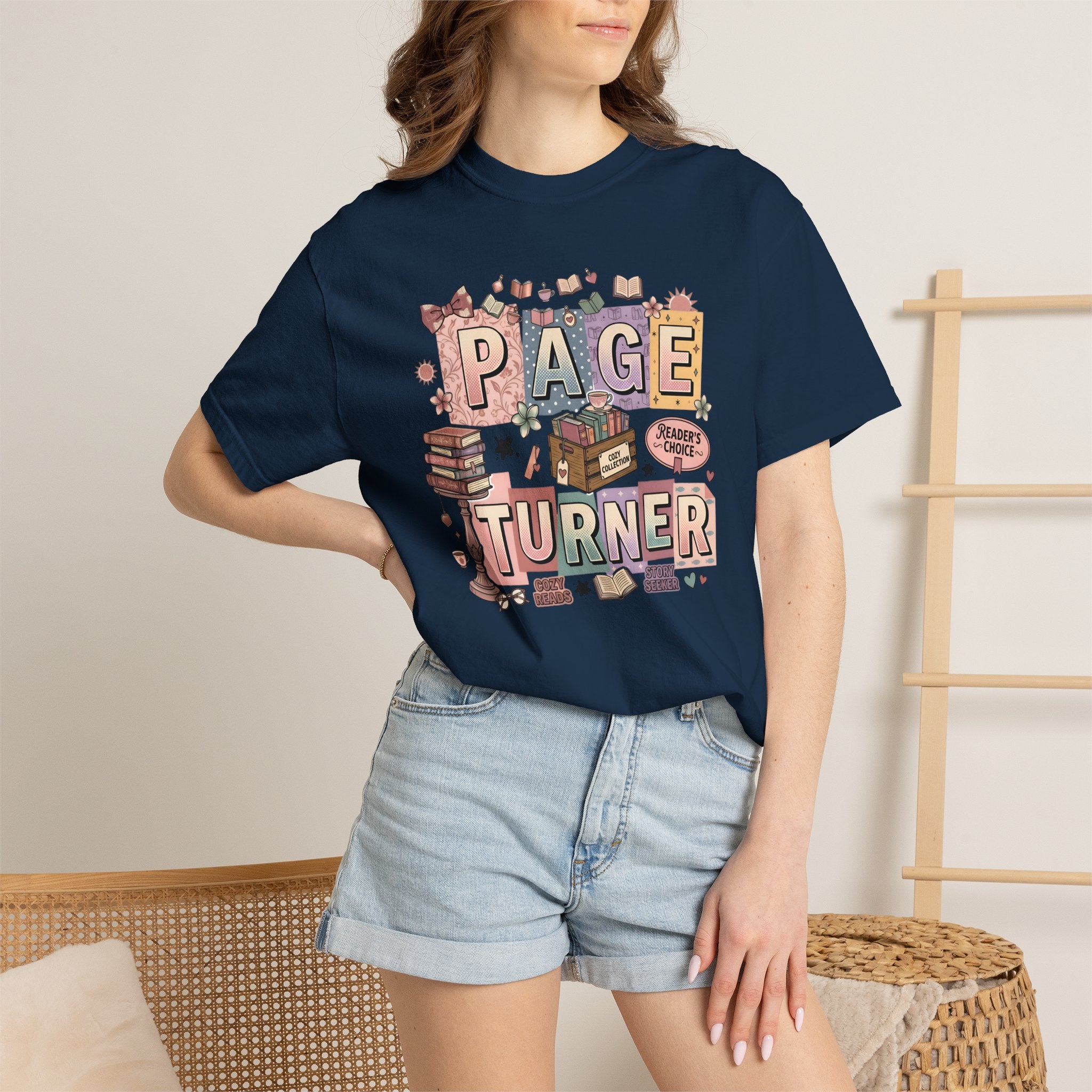 Page Turner T-Shirt — Cute Book Lover Graphic Tee