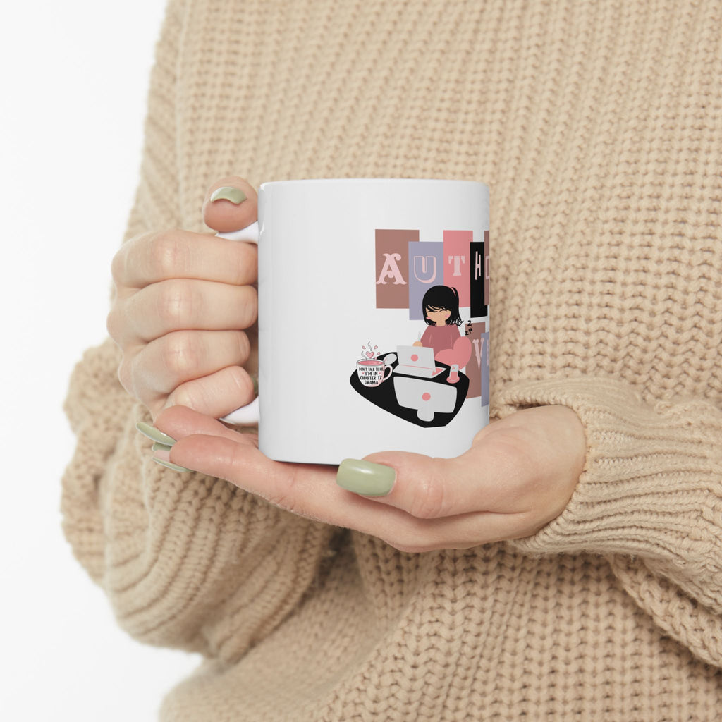Author Vibes Ceramic Mug — Cute Writer Coffee Cup (11oz & 15oz)