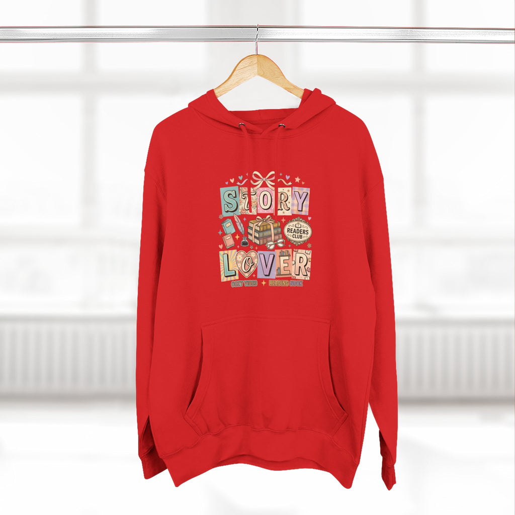 Story Lover Hoodie — Vintage Book Lover Graphic Pullover