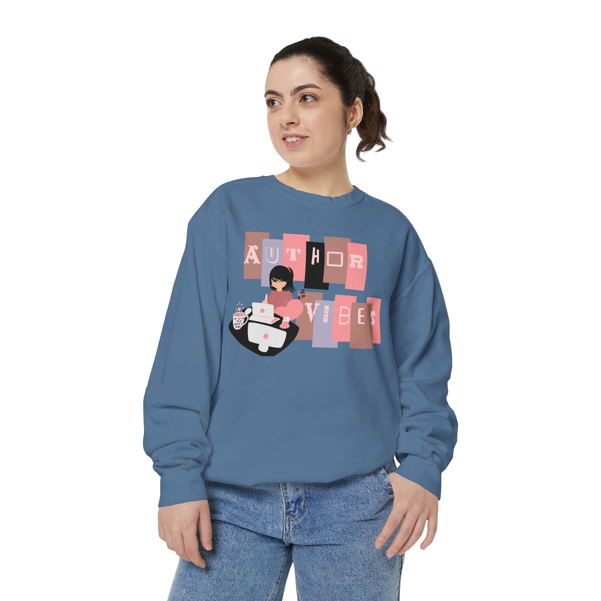 Author Vibes Sweatshirt — Cozy Writer Crewneck