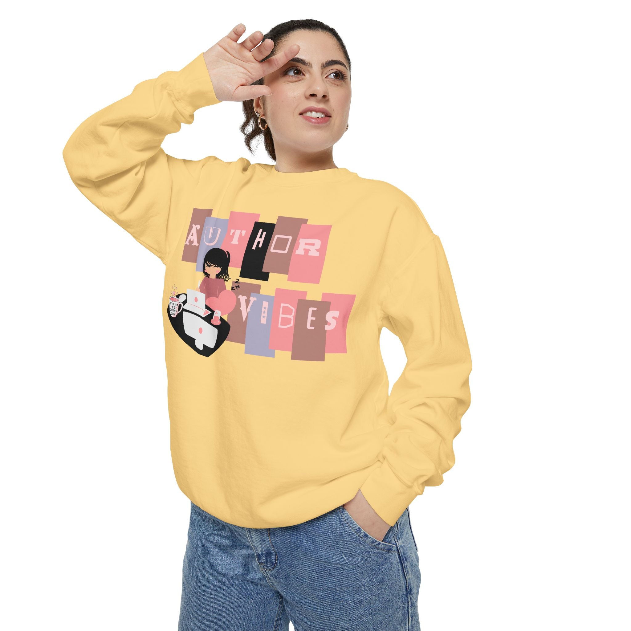 Author Vibes Sweatshirt — Cozy Writer Crewneck