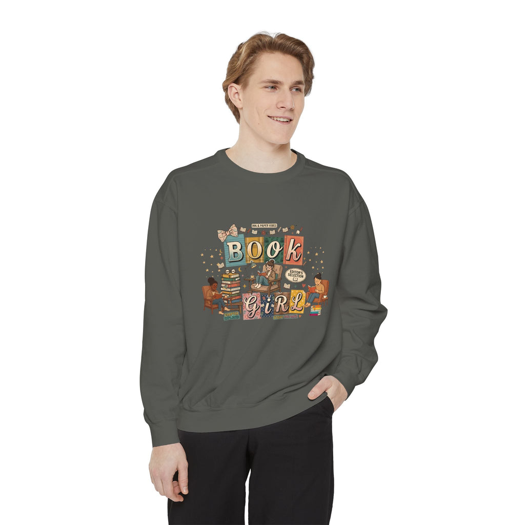 Book Girl Sweatshirt — Cozy Reading Lover Graphic Crewneck