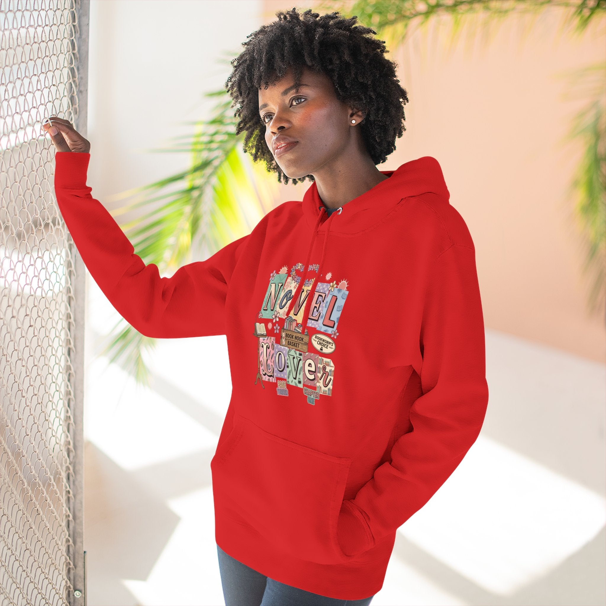 Novel Lover Hoodie — Cozy Literary Graphic Pullover