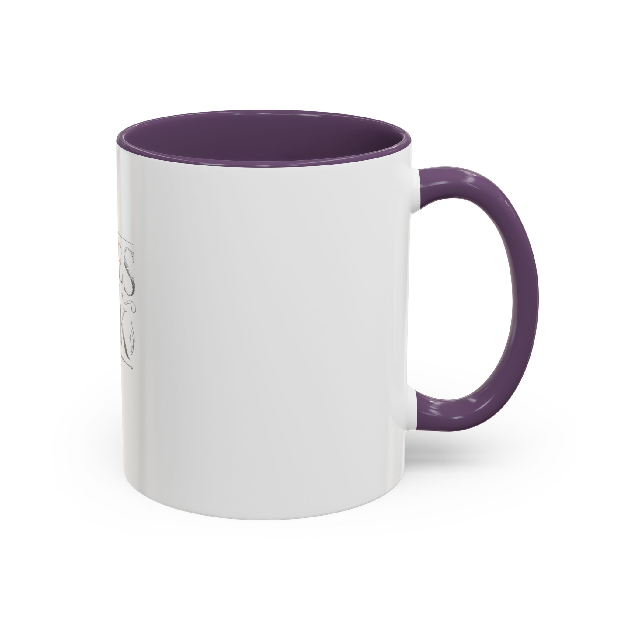 Tales & Ink Accent Coffee Mug — Literary Script 11/15oz