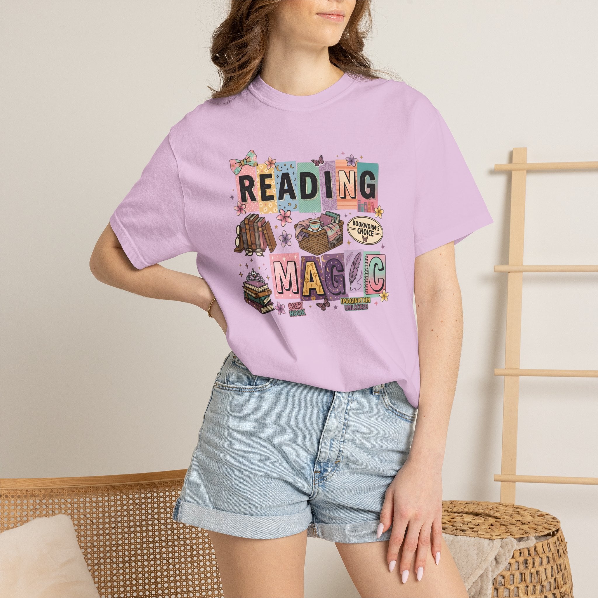 Reading Magic T-Shirt – Cute Book Lover Graphic Tee