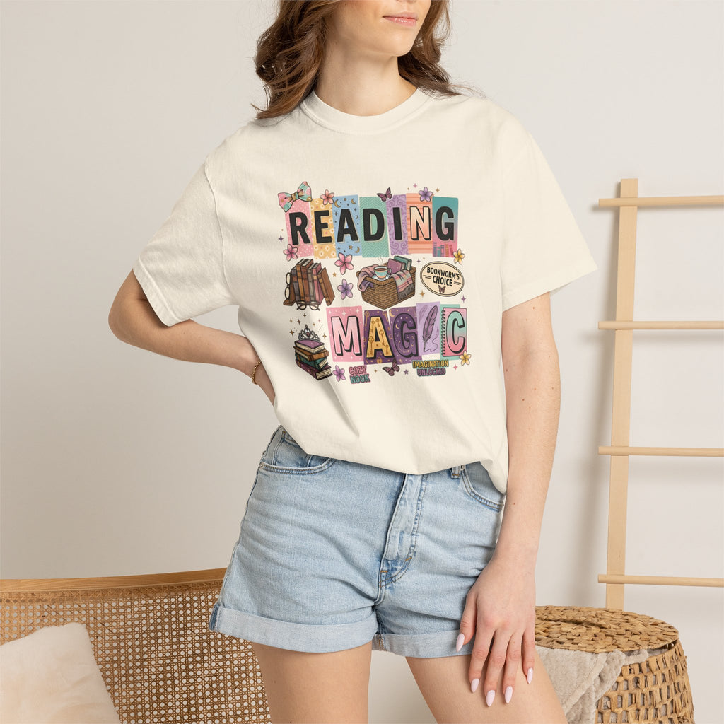 Reading Magic T-Shirt – Cute Book Lover Graphic Tee