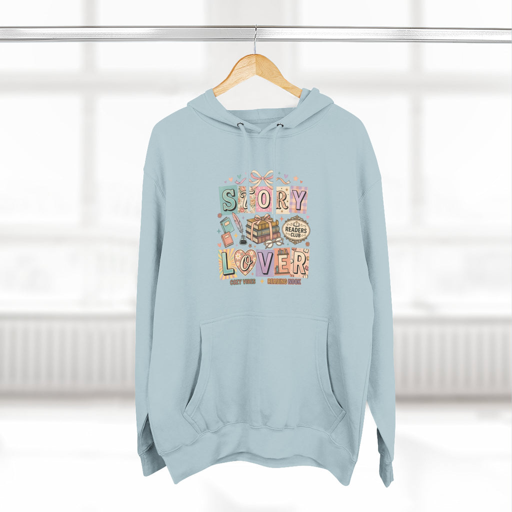 Story Lover Hoodie — Vintage Book Lover Graphic Pullover