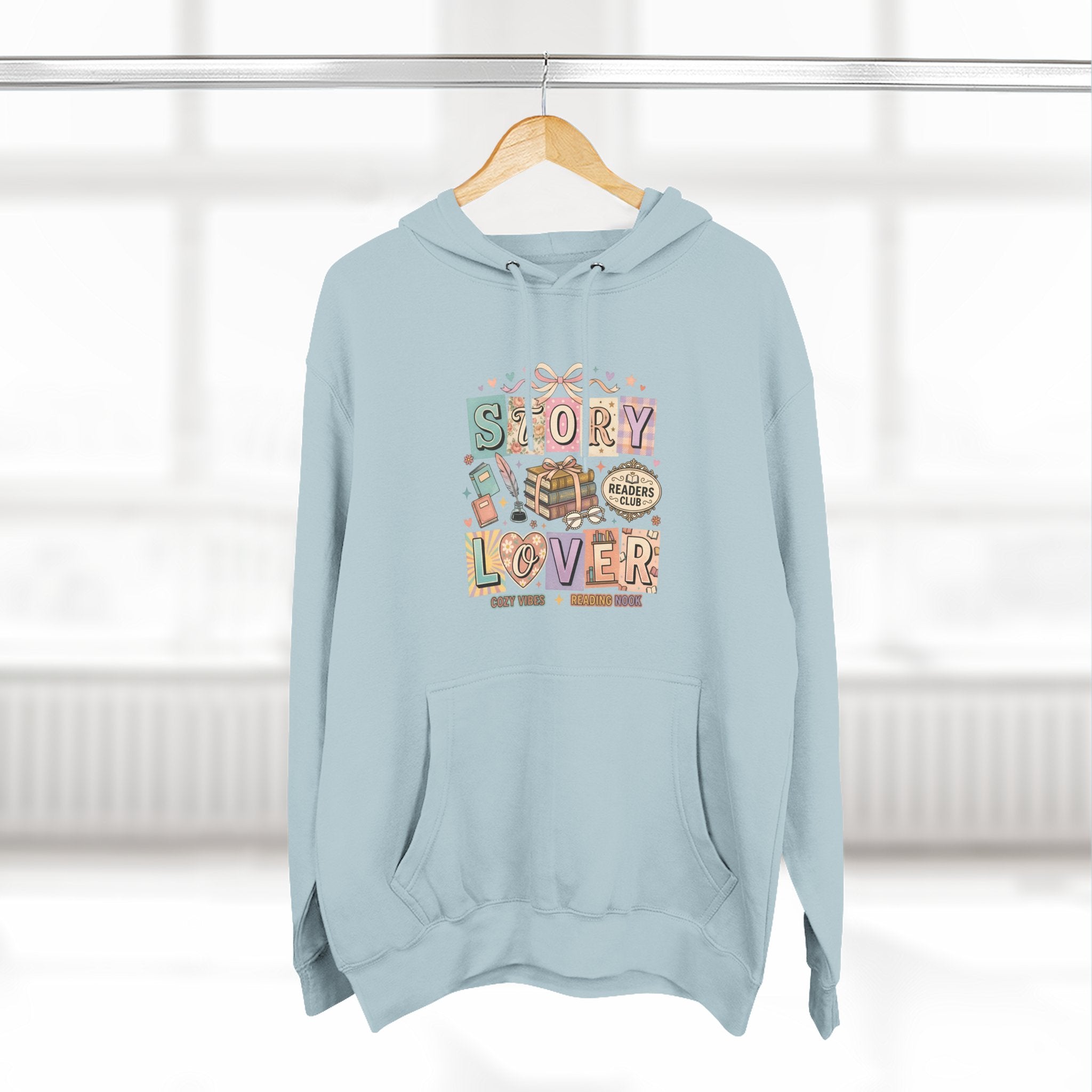 Story Lover Hoodie — Vintage Book Lover Graphic Pullover