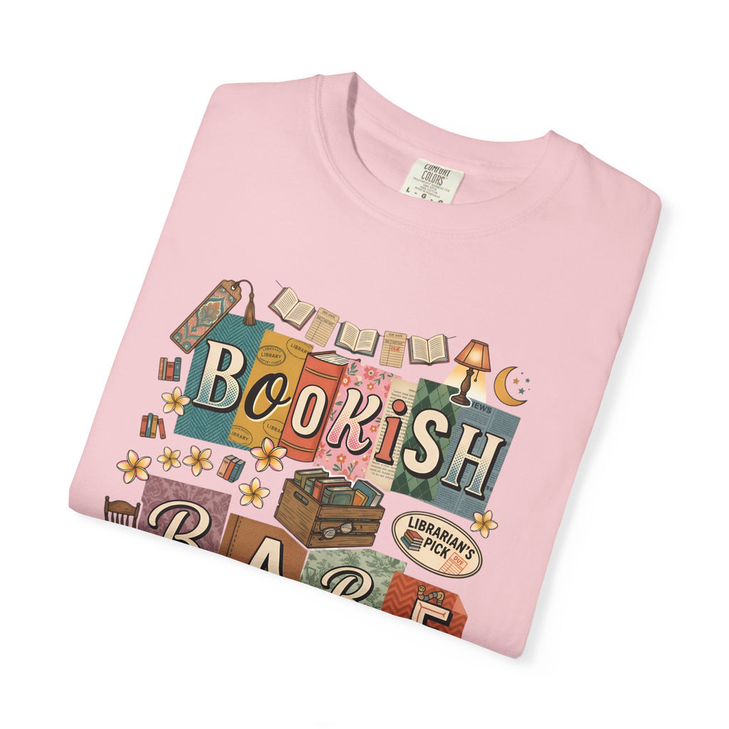 Bookish Babe T-Shirt — Cute Vintage Reading Graphic Tee for Book Lovers