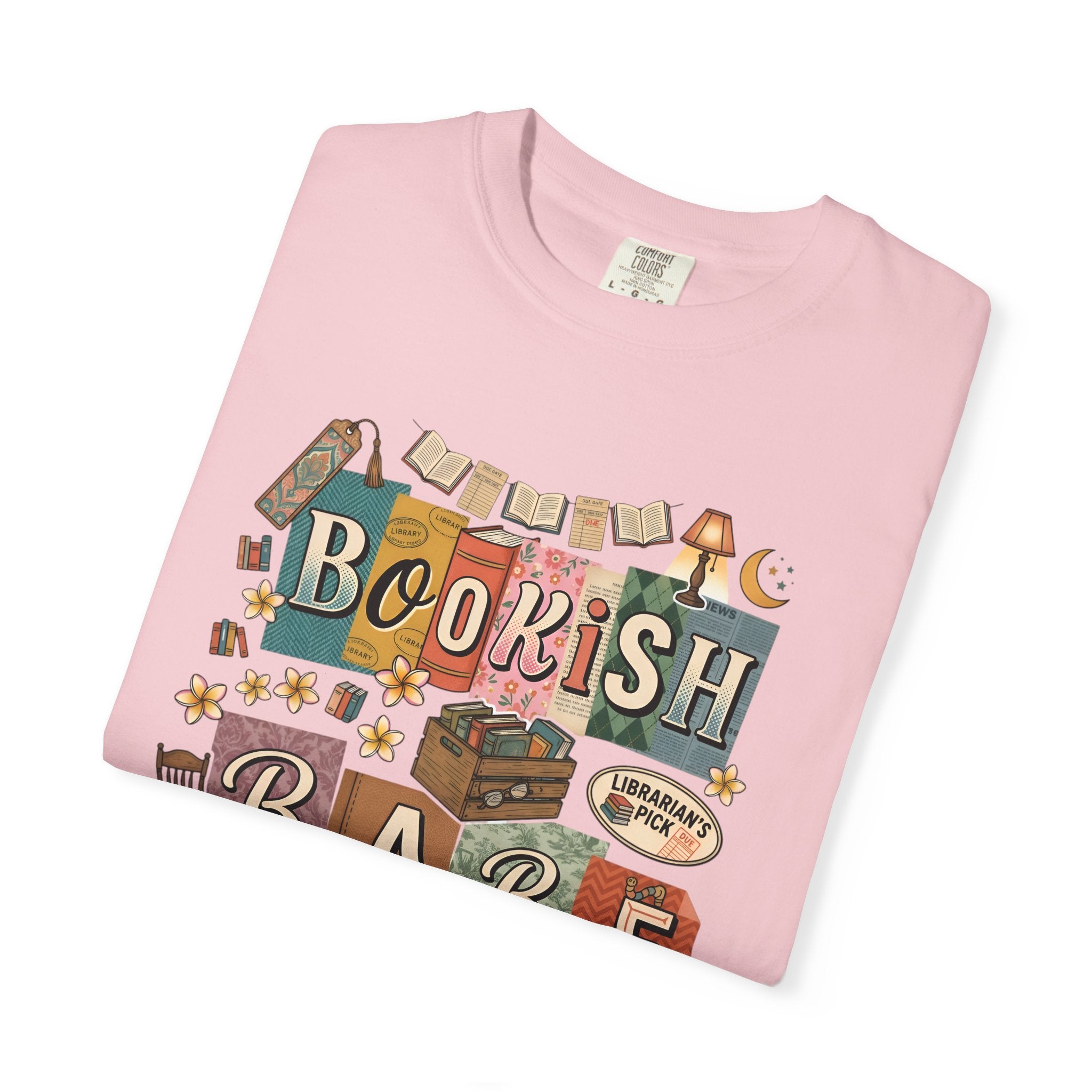 Bookish Babe T-Shirt — Cute Vintage Reading Graphic Tee for Book Lovers