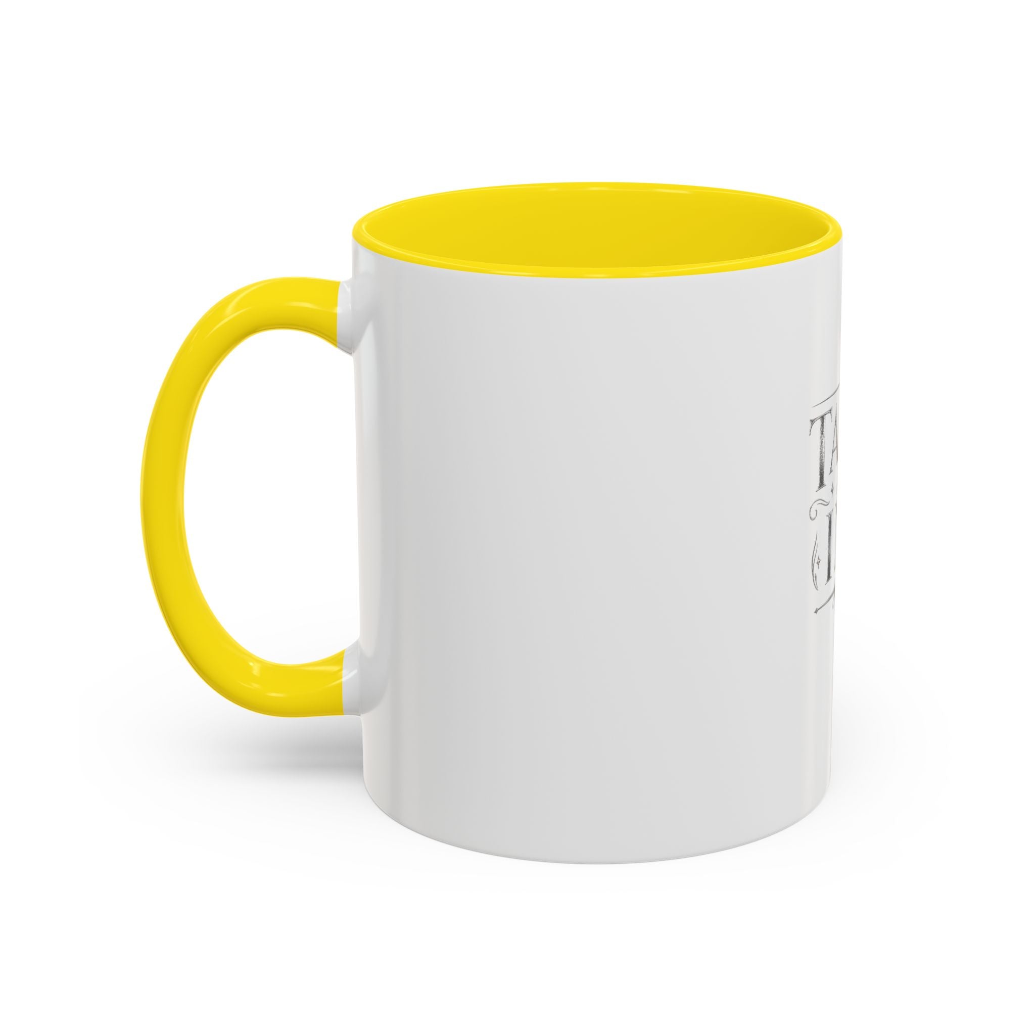 Tales & Ink Accent Coffee Mug — Literary Script 11/15oz