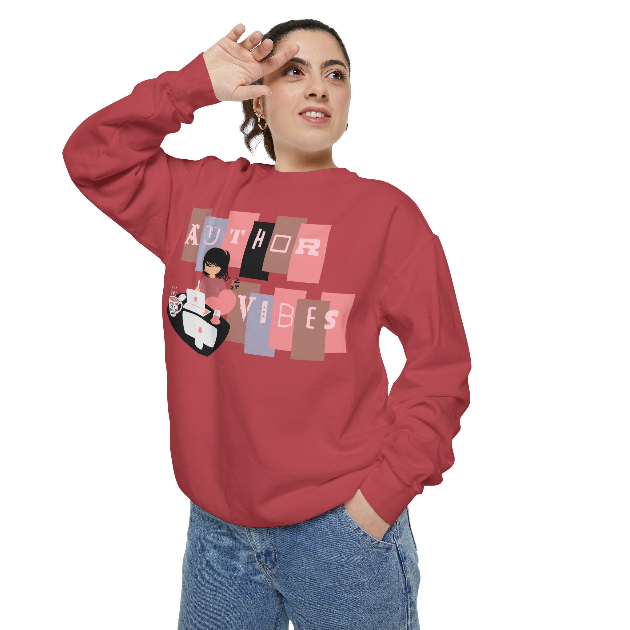 Author Vibes Sweatshirt — Cozy Writer Crewneck
