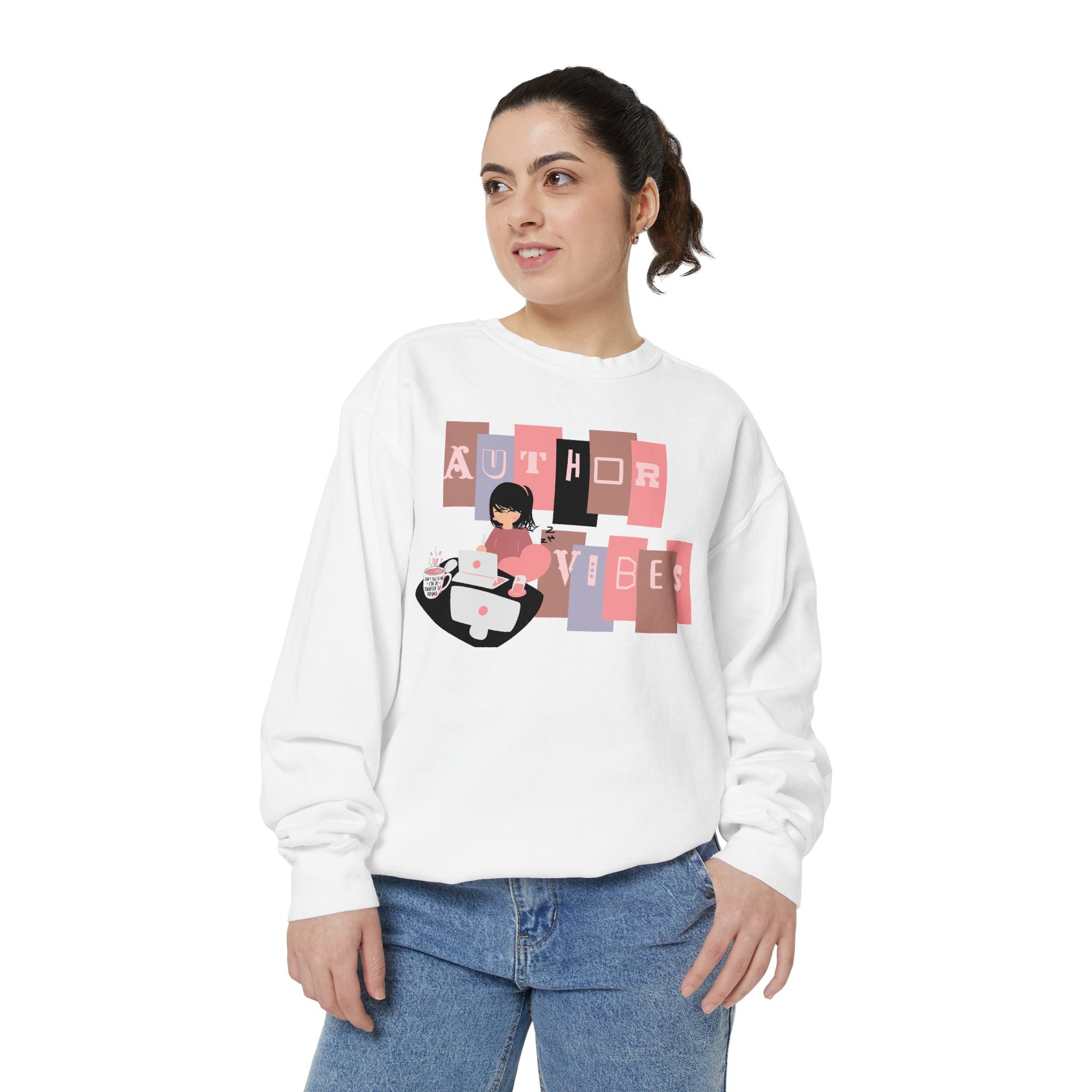 Author Vibes Sweatshirt — Cozy Writer Crewneck