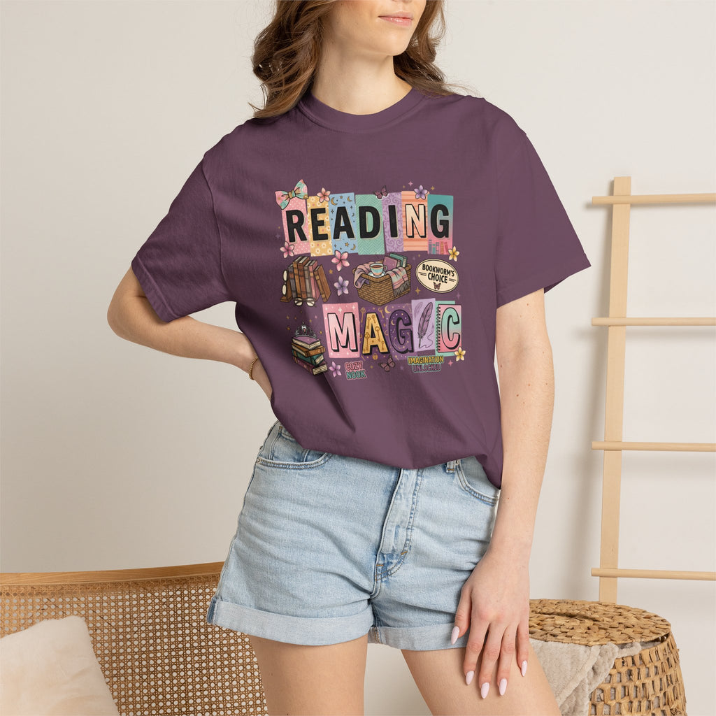 Reading Magic T-Shirt – Cute Book Lover Graphic Tee