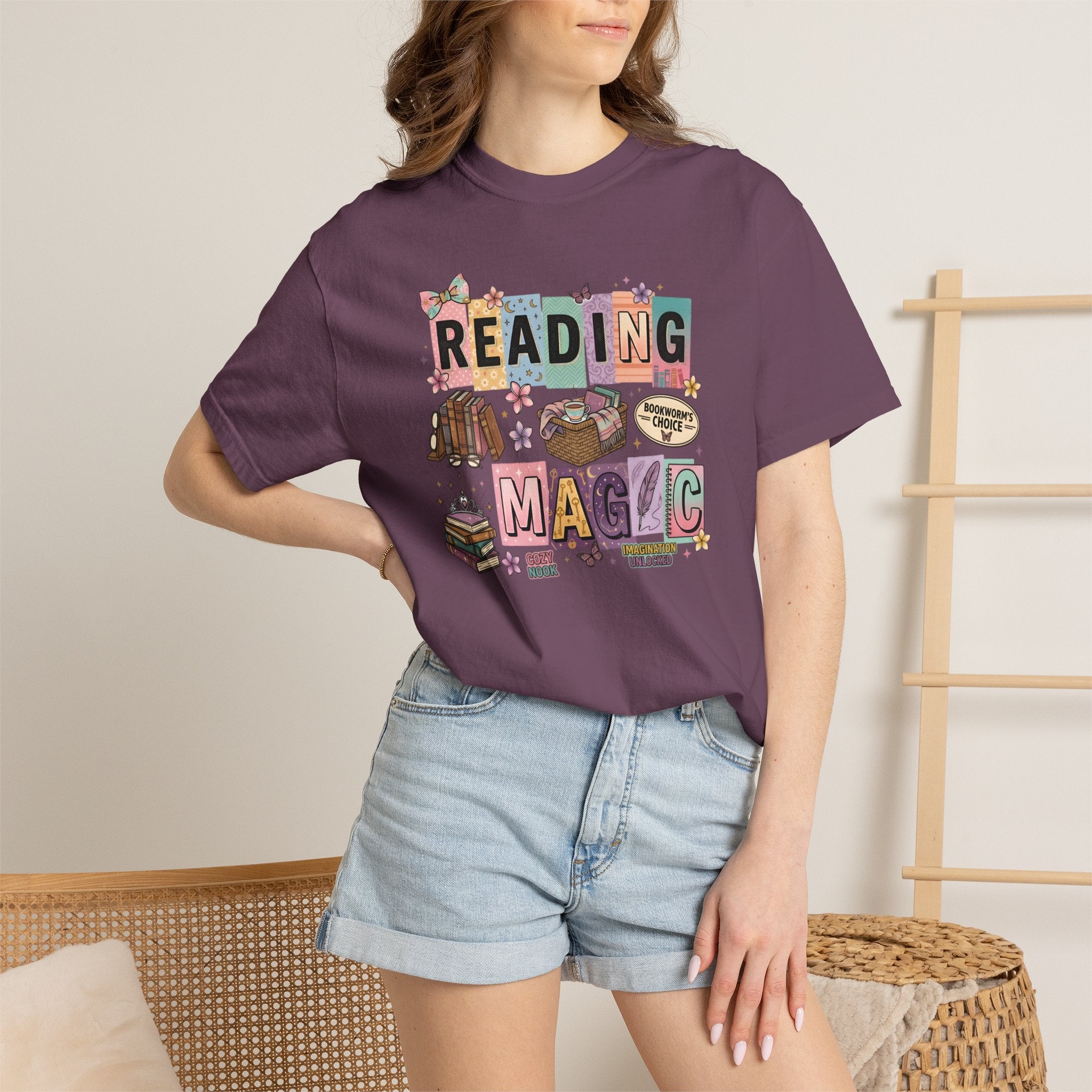 Reading Magic T-Shirt – Cute Book Lover Graphic Tee