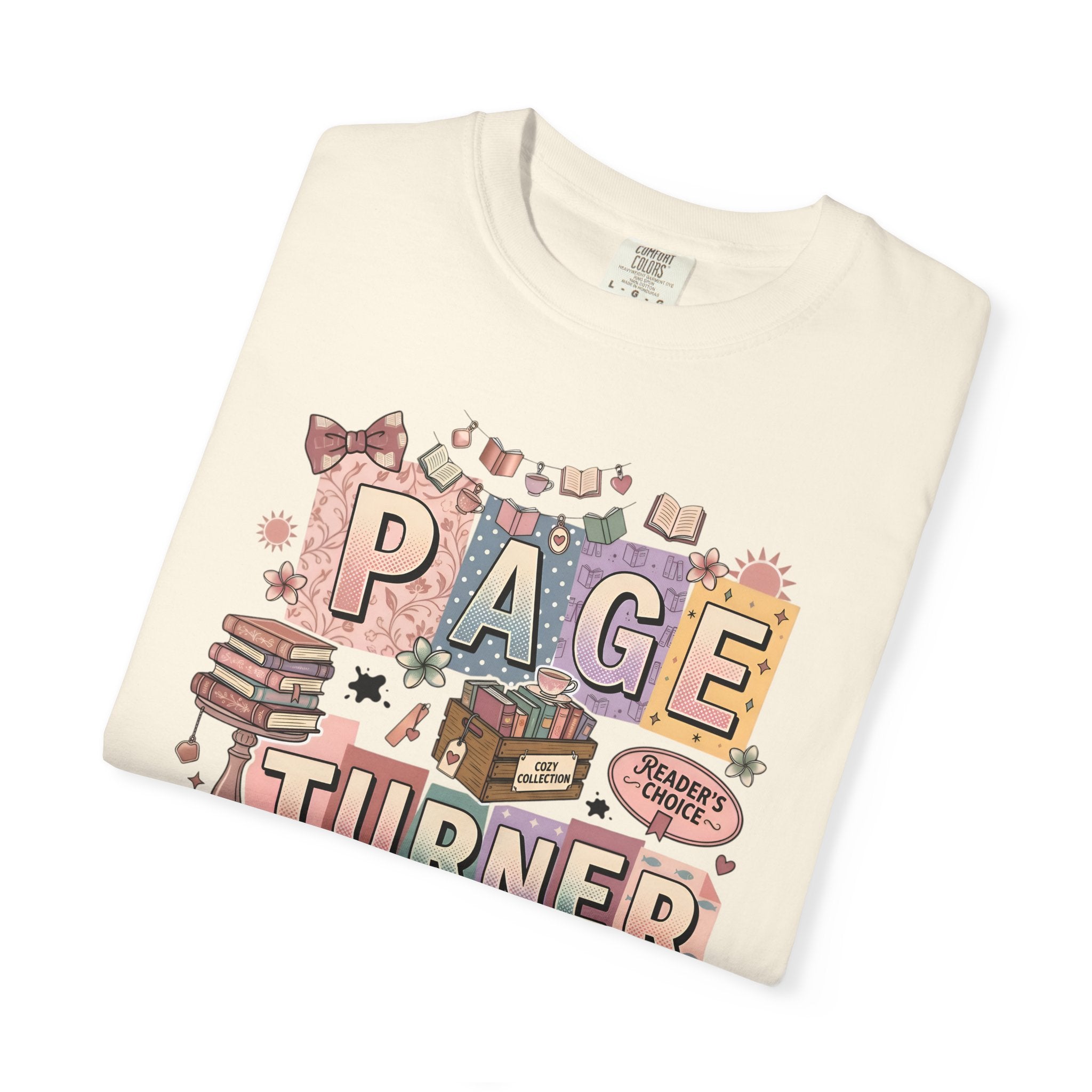 Page Turner T-Shirt — Cute Book Lover Graphic Tee