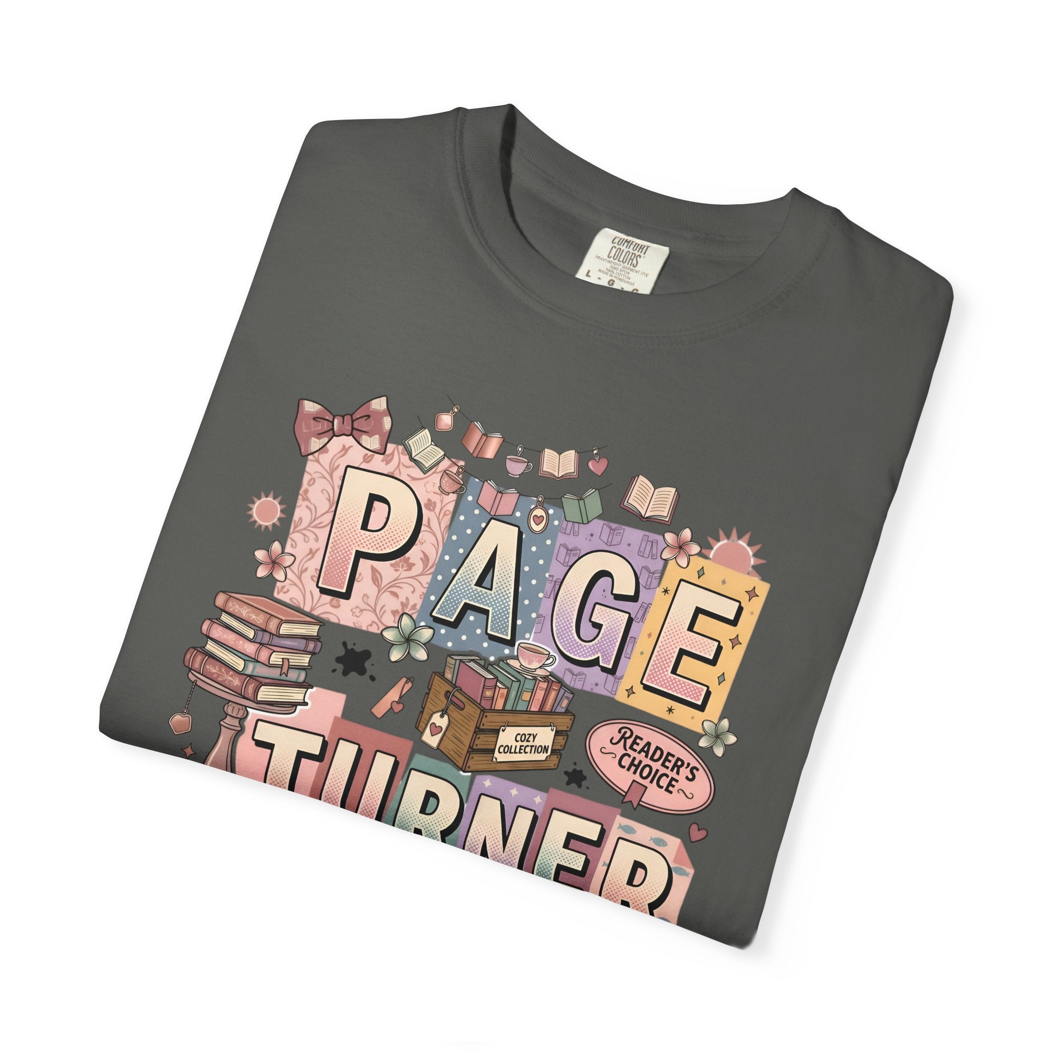 Page Turner T-Shirt — Cute Book Lover Graphic Tee