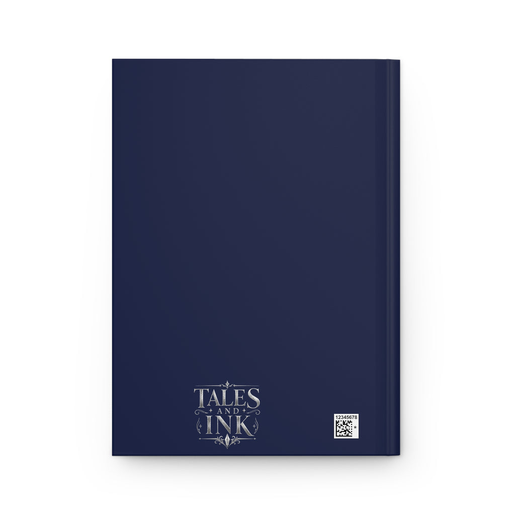 Plot Notes Hardcover Journal — Writer's Notebook with Quill & Candle Design