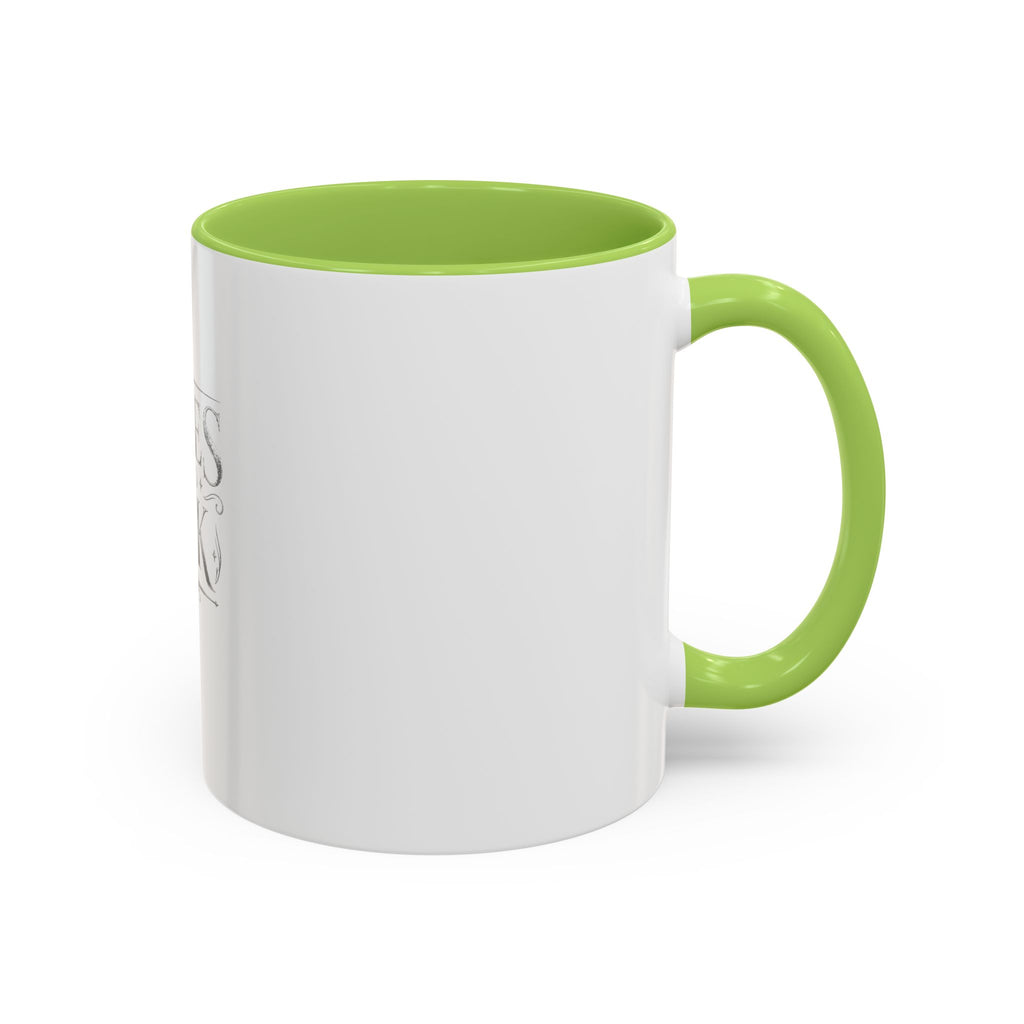 Tales & Ink Accent Coffee Mug — Literary Script 11/15oz