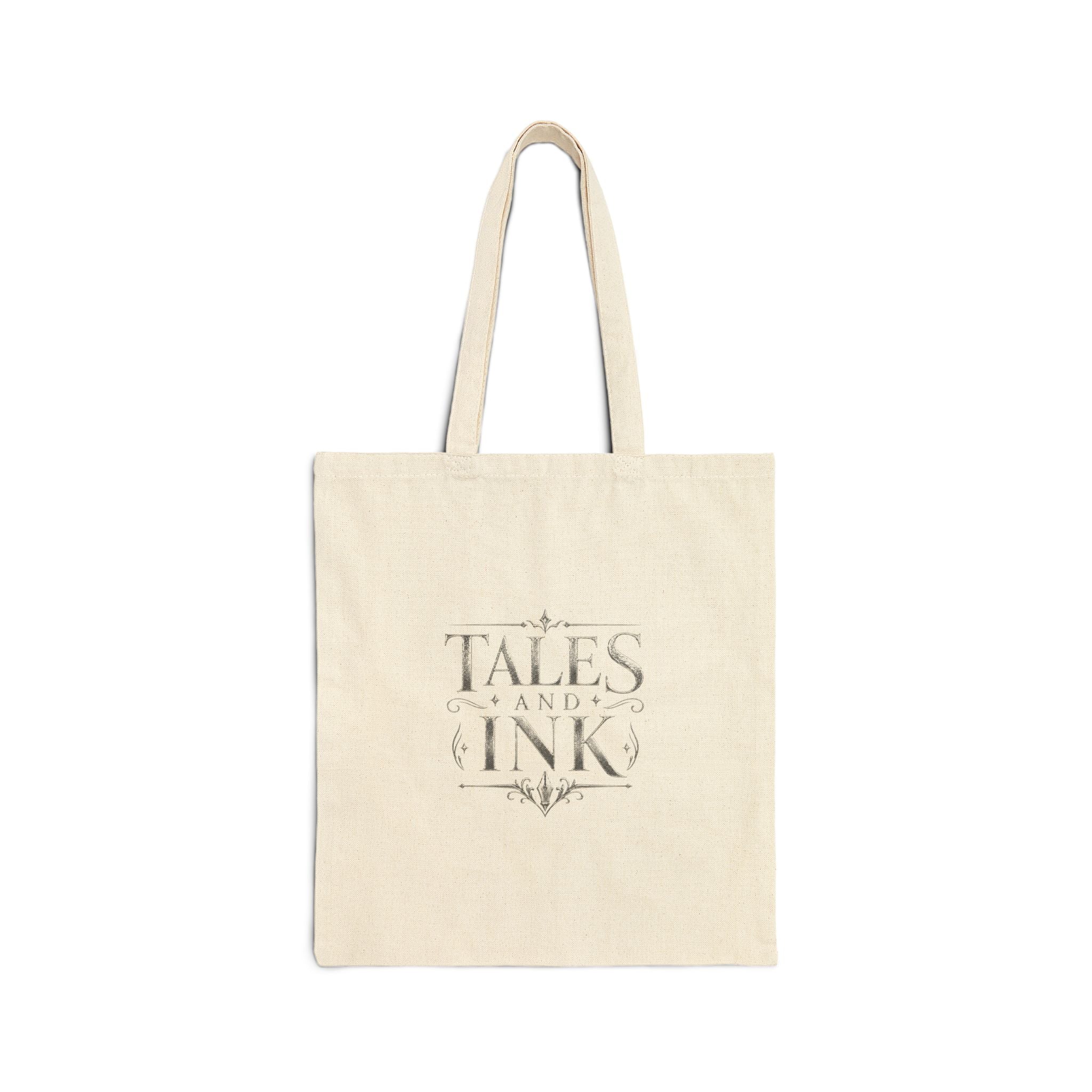 Tote Bag — 'Tales & Ink' Book Lovers Canvas Tote (Readers, Writers, Thinkers)