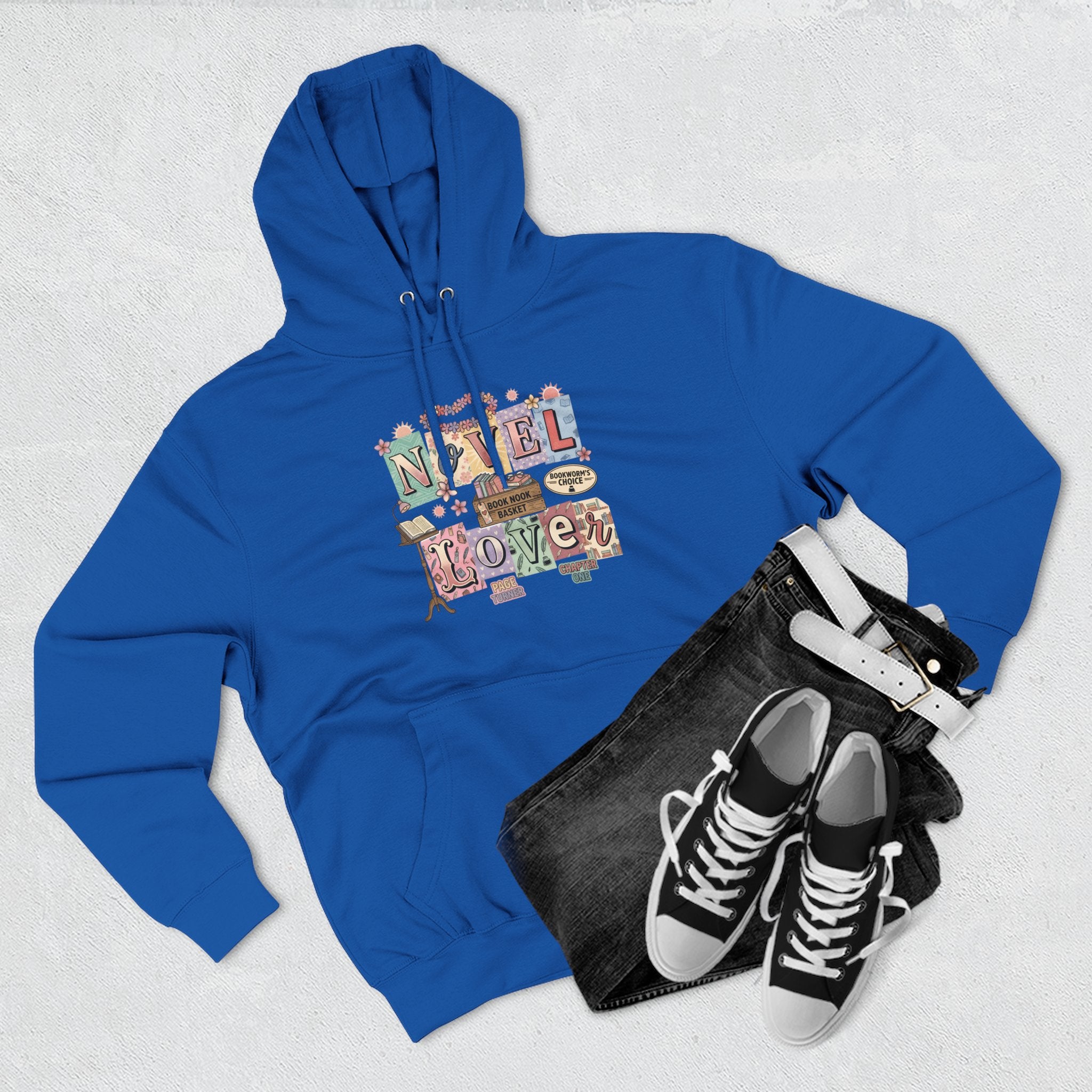 Novel Lover Hoodie — Cozy Literary Graphic Pullover