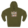 Bookish Babe Hoodie — Bohemian Vintage Collage Graphic Fleece Pullover