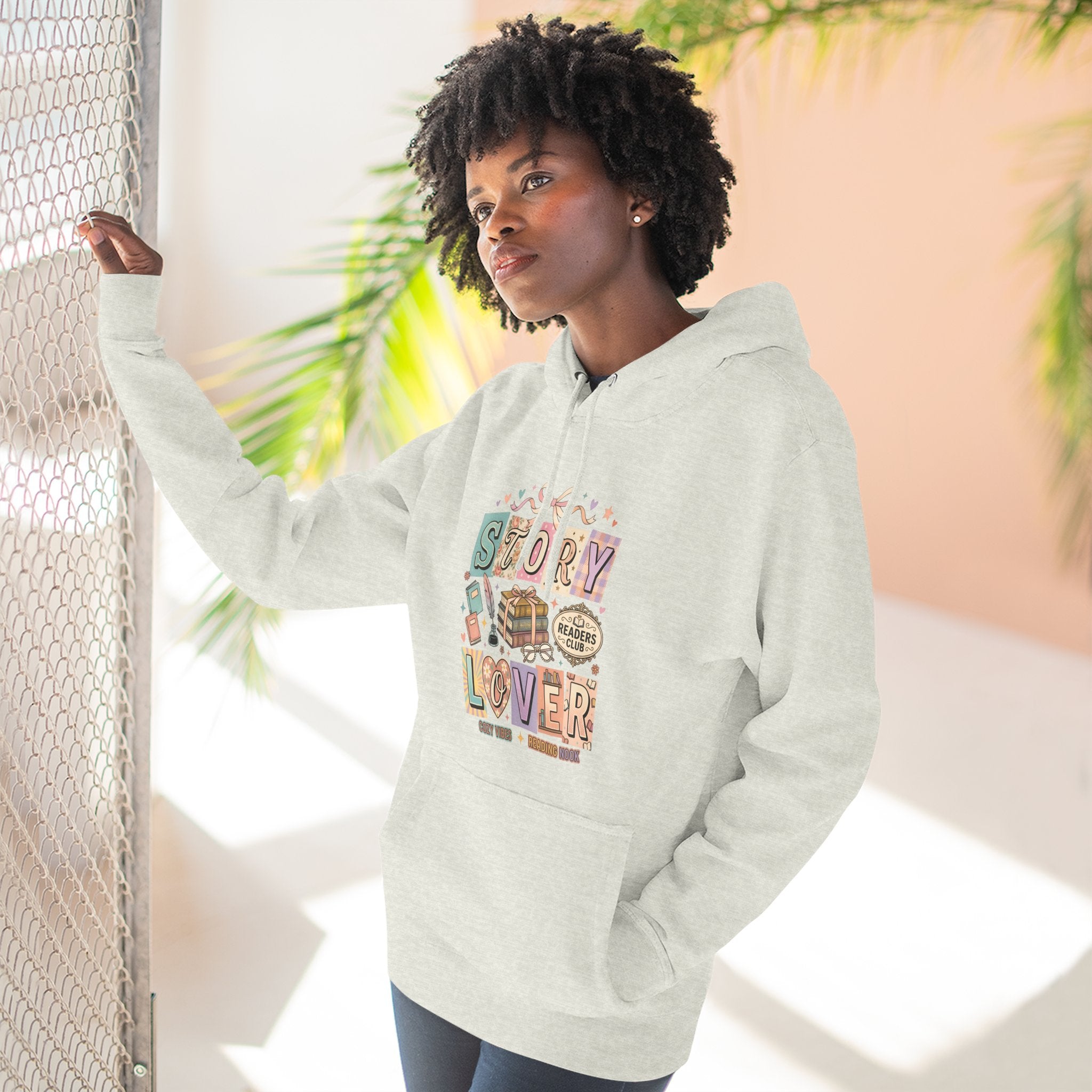 Story Lover Hoodie — Vintage Book Lover Graphic Pullover