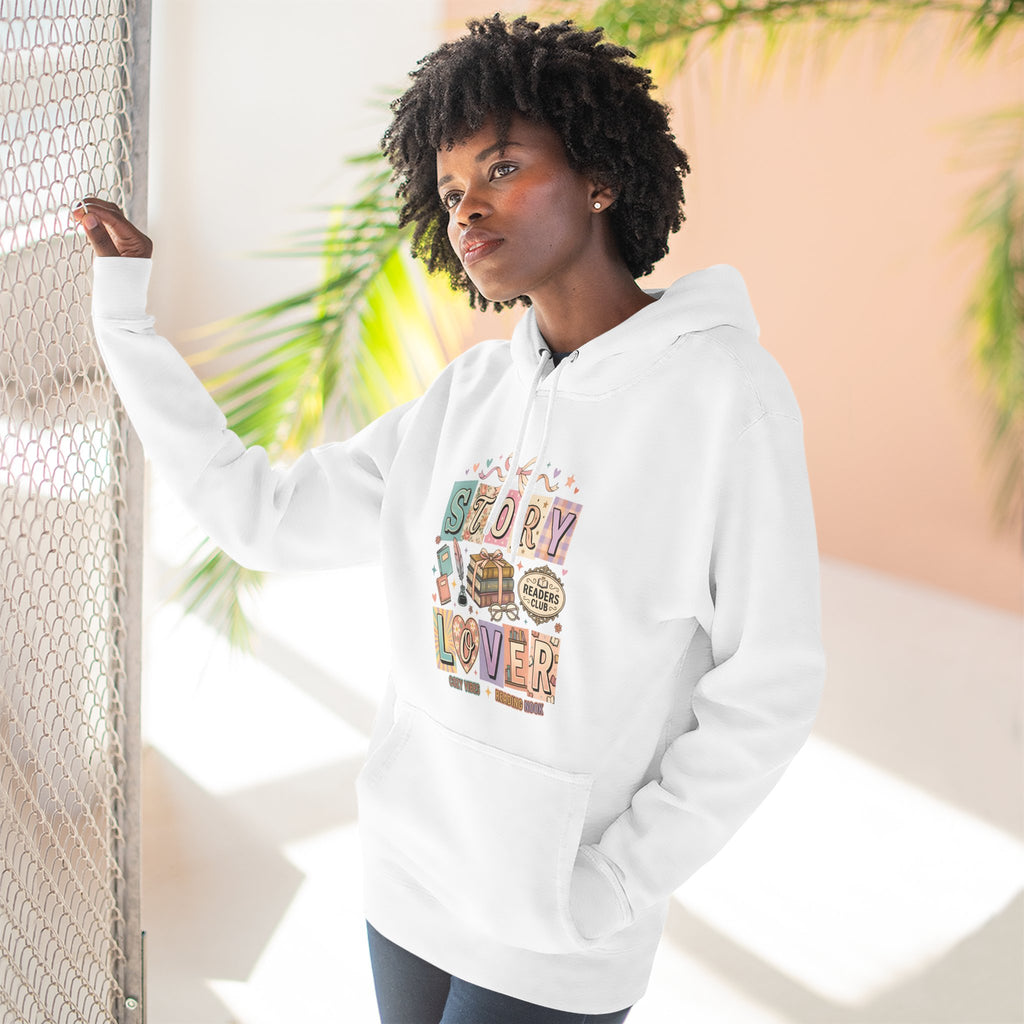 Story Lover Hoodie — Vintage Book Lover Graphic Pullover