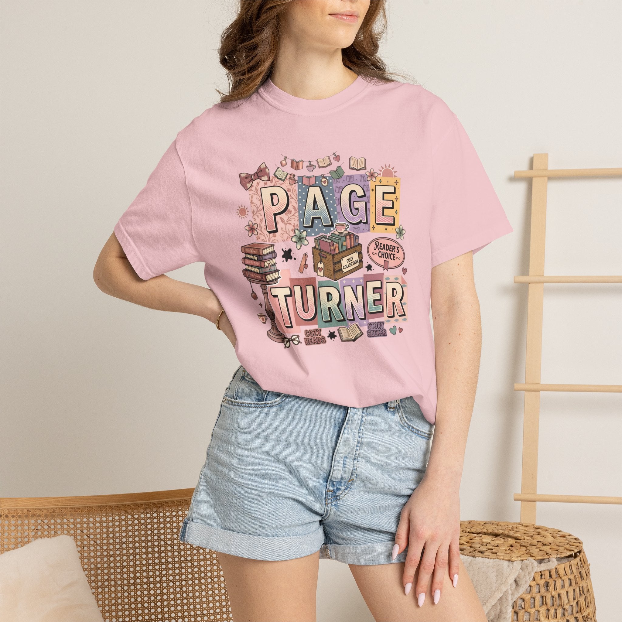 Page Turner T-Shirt — Cute Book Lover Graphic Tee