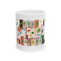 World Builder Ceramic Mug — Illustrated Travel & Creativity Design (11oz, 15oz)