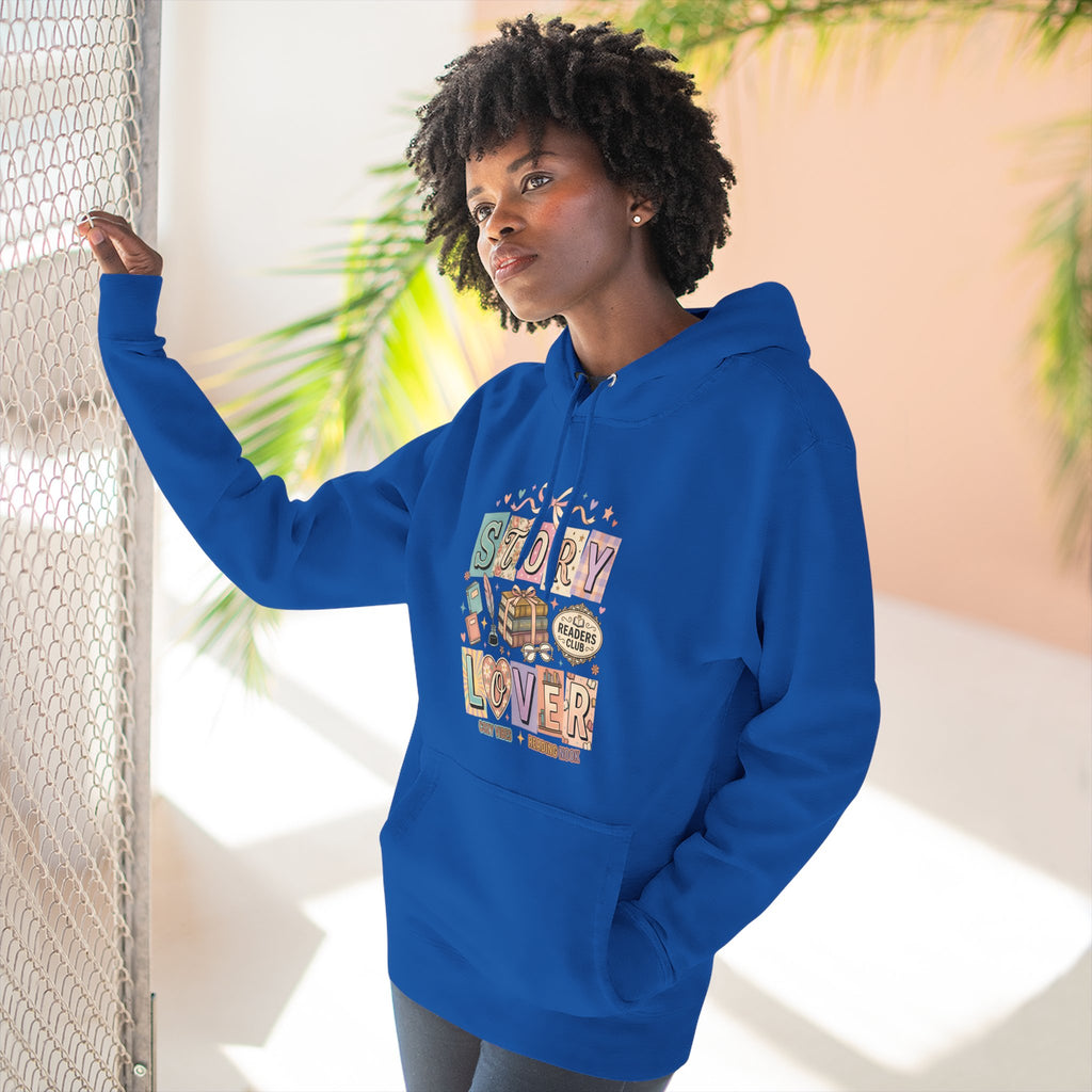 Story Lover Hoodie — Vintage Book Lover Graphic Pullover