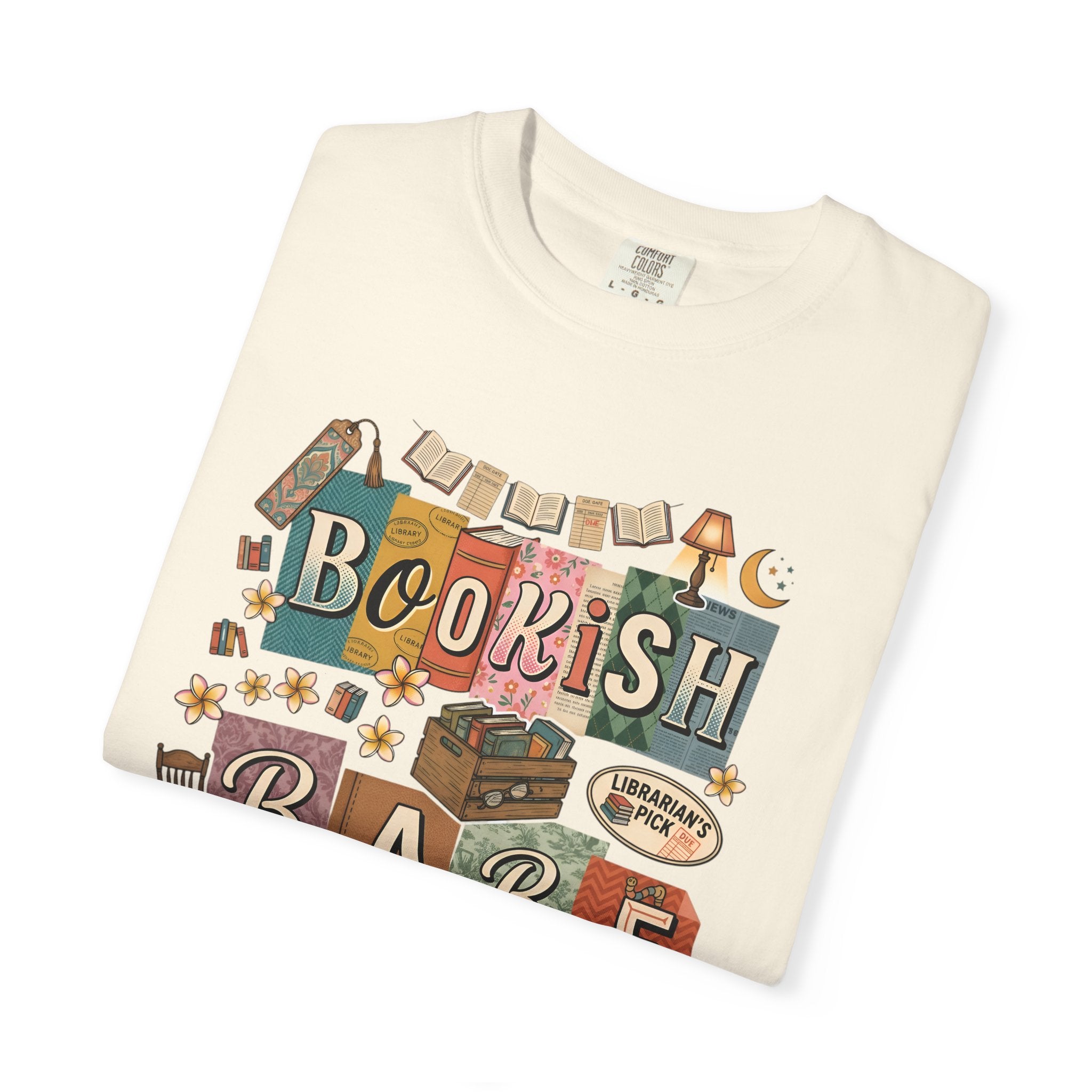 Bookish Babe T-Shirt — Cute Vintage Reading Graphic Tee for Book Lovers